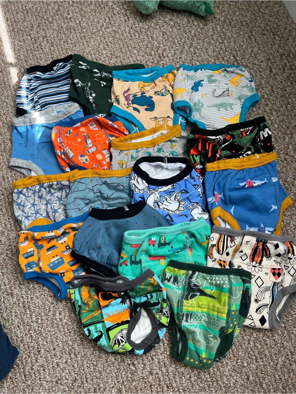 18 pairs of boys training underwear 3T